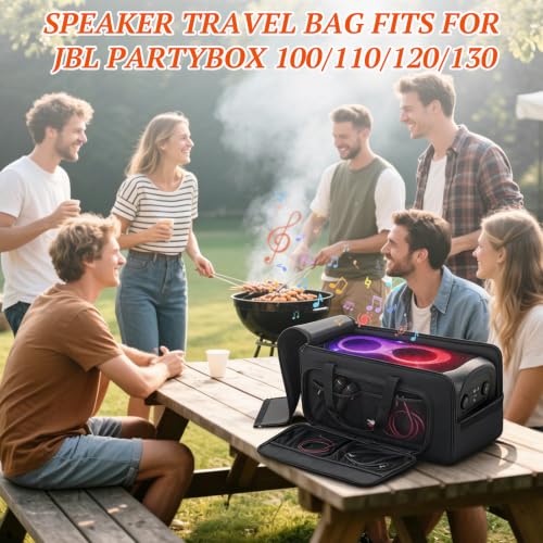 Speaker Carrying Case Compatible with JBL Party Box 100/110/120/130 | Portable Speaker Travel Tote Bag Fits for JBL PartyBox 100/110/120/130 for Outdoor - size: For JBL 100/110/120/130