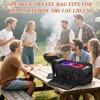Speaker Carrying Case Compatible with JBL Party Box 100/110/120/130 | Portable Speaker Travel Tote Bag Fits for JBL PartyBox 100/110/120/130 for Outdoor - size: For JBL 100/110/120/130