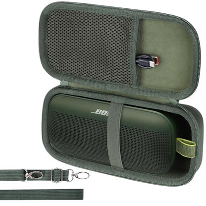 Lebakort Hard Case Compatible with Bose SoundLink Flex 2nd Gen/Bose SoundLink Flex Portable Speaker, Cypress Green Case - color: Cypress Green Case