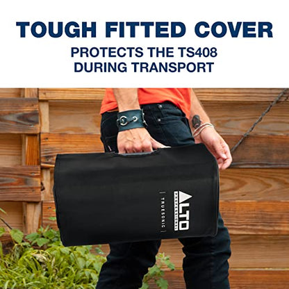 ALTO Durable Slip-On Cover for TS408 PA Speaker | Protective Rugged Cover, Nylon Lining Construction, Easy Handle and Pole Mount Openinings - style: TS408 Cover