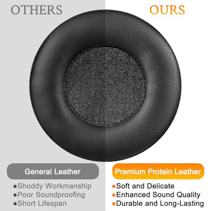 SOULWIT Earpads for Skullcandy Hesh/Hesh2 Headphones - Black | Not Fit Hesh 3/Hesh ANC/Hesh Evo Headphones - color: Black