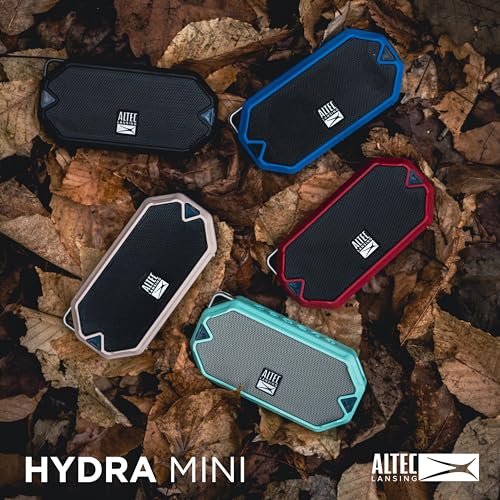 Altec Lansing - Portable Bluetooth Speaker, Waterproof IP67 - color: Black