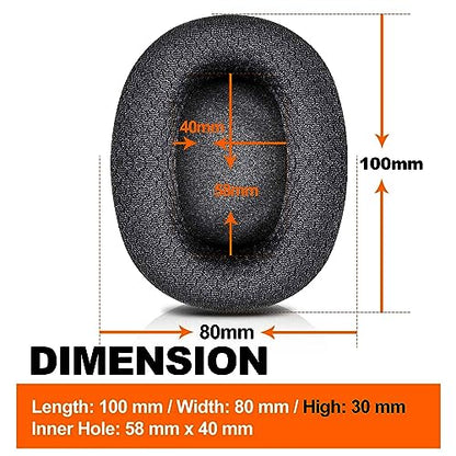 1000XM5 Earpads Compatible with WH-1000XM5 by LTYIVABHTTW - Noise Isolating Memory Foam, Added Thickness, Improved Durability & Sound Ear Cushion (Breathable Mesh)