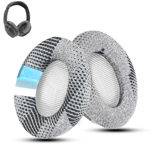 Cooling Gel QuietComfort 35 / QC35 II Replacement Ear Pads for Bose Headphones, Fits QC45 QC25 QC2 QC15, AE2i AE2w, SoundTrue & SoundLink Series (White) - color: Grey & White