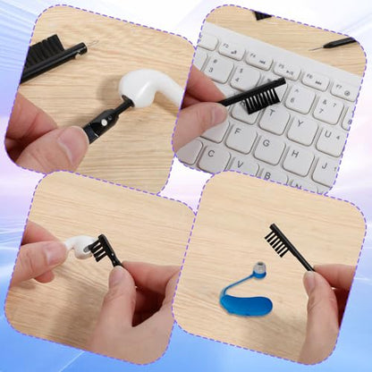 12 PCS Hearing Aid Cleaning Kithearing Aid Cleaning Tools Ear Cleaner Headphones, Multi Functional Hearing Aids Brush Tools for Earbuds Headphones Accessories and Supplies with Bag