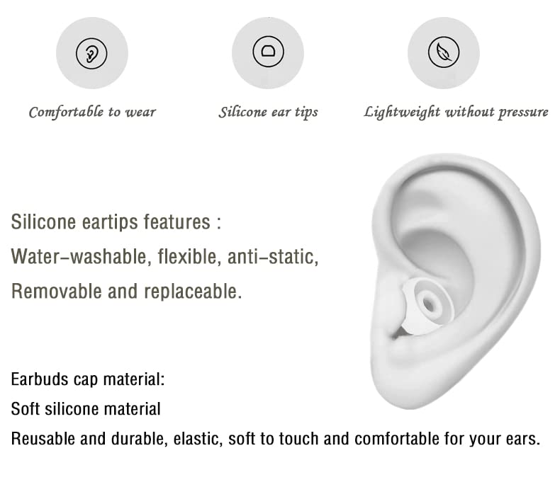 Silicone Earbud Tips Replacement Earbuds Cap Compatible with Powerbeats Pro Beats Wireless Earphone Headphones Replacement Ear Tips,4 Pairs(Light Gray) - color: Light Grey