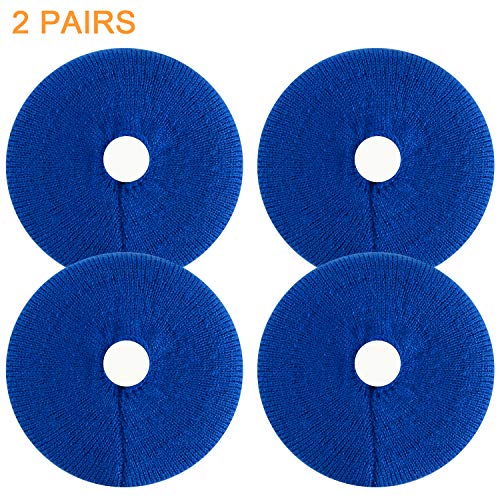 Earpads Sweater Cover Protectors with Knit Fabric for Beats Solo 3/2, Solo HD/Mixr/EP Headphones and Other Headsets with 1.57-3.14 Inches Ear Cushions [ 2 Pairs ](Blue)