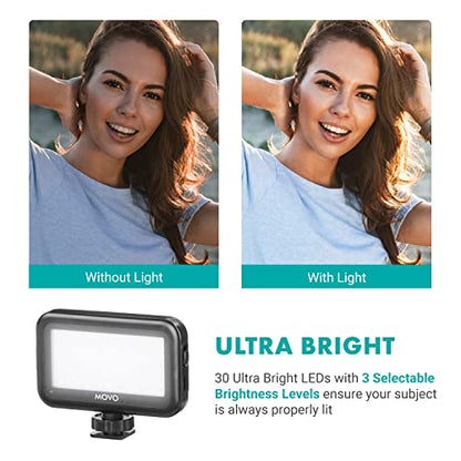 Movo USB-C Vlogging Kit for iPhone 15/16 - Phone Video Kit Accessories: Phone Tripod, Phone Mount, LED Light and Shotgun Microphone - Youtube Starter Kit for Content Creation, TikTok, Podcasts - size: USB-C