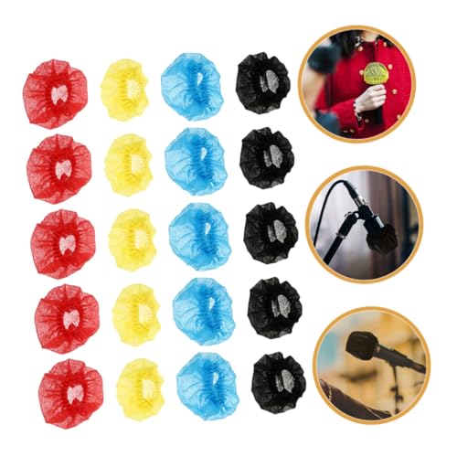 BESPORTBLE 80Pcs Disposable Microphone Covers Non Woven Mic Protectors for Clean and Use Recording Studios Live Performances and Conferences Each