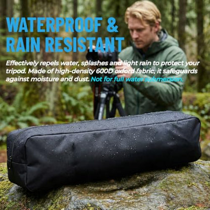Tripod Bag Case，Tripod Storage Bog Bag with Shoulder Strap,Multifunctional Carrying Case for Mic Stand, Music Stand, Drum Hardware, Speakers, light, Ring Light Projector Stand (33*4*4 inch) - size: 33*4*4 inch