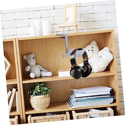 Adjustable Metal Headset Holder Desk Clip Hook Durable Headphone Hanger for Over Ear Headphones Space Saving Design Smooth Finish Sturdy Clamp Mount