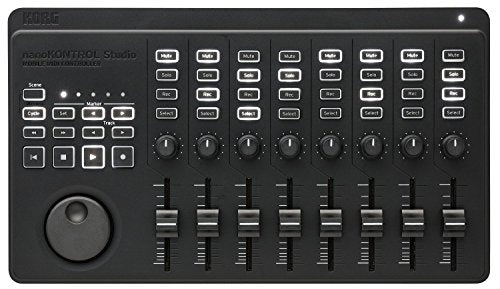 Korg Nanokontrol Studio Bluetooth/USB MIDI Control Surface with 8 Faders & Backlit Switches - style: nanoKONTROL Studio