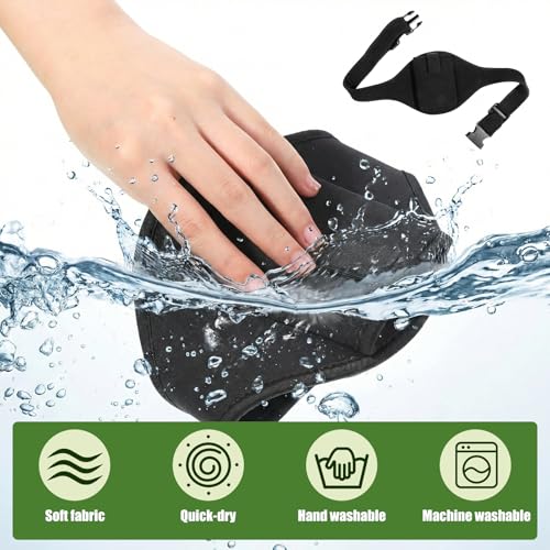 8 Pcs Mic Belt for Fitness Instructors, Black Wireless Mic Pack Belt with Anti Dropping Strap Adjustable Neoprene Belts Waistband Bag for Theater, Public Speaking, Fitness, Instructors