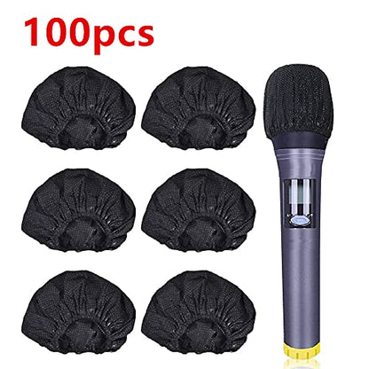 100PCS Microphone Pop Filter Hygiene Mike Foam Cover Odor Removal Disposable Accessory