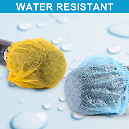 240 Pcs Disposable Microphone Covers,Non-Woven Elastic Band Windscreen Mic Covers Cover Microphone Protective Cap for Most Handheld Microphone Press Conference,Recording Room and Any Shared Environmen