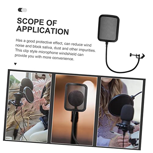 Abaodam Microphone Windscreen Pop Filter for Gaming Metal Mesh Shield Noise Reduction Cover for Podcast