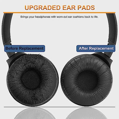 Ear Cushions for Sony JBL Headphone Replacement Ear Pads 70MM (2 Pack) | Work for Sony MDR-ZX110 ZX110NC ZX100 WH-CH500 CH520 CH510 V150 V250 V200 JBL Tune 510BT 500BT 450BT 660NC 600BTNC Headsets