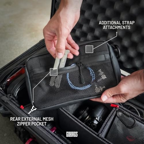 NEO Production Zipper Bags - Electronics & Camera Accessories Bag - Cable organizer, Gear Accessory Pouch, Travel Camera Essentials (Small, Black) - size: Small