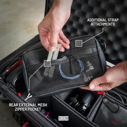 NEO Production Zipper Bags - Electronics & Camera Accessories Bag - Cable organizer, Gear Accessory Pouch, Travel Camera Essentials (Small, Black) - size: Small