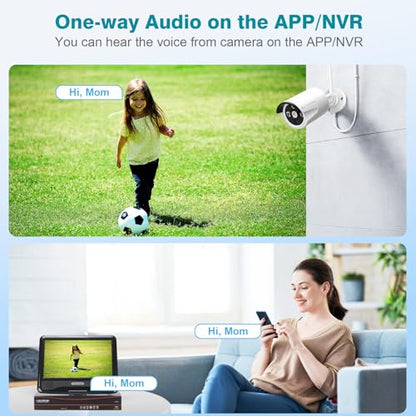 5MP Wireless Security Camera System, Wired Plug-in Powered, 1TB HDD