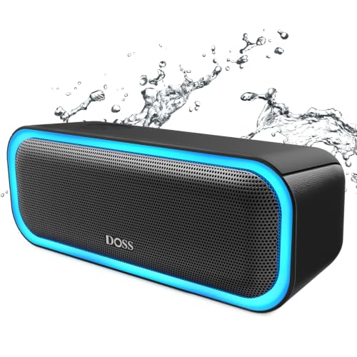 DOSS SoundBox Pro Bluetooth Speaker, 20W Stereo Sound, Active Extra Bass - color: Black