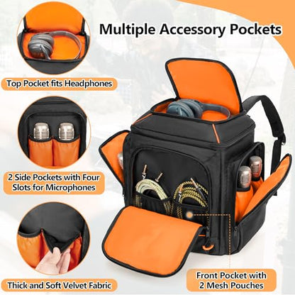 Backpack Compatible with Bose S1 Pro/S1 Pro+ All-in-One PA Speaker | Portable Bluetooth Speaker Carrying Bag, Shoulder Straps, Thick Padded Lining, Music Party & Performance