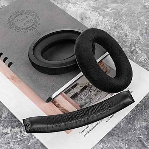 Geekria Earpad and Headband Set Compatible with Sennheiser HD 380/380 Pro, PC350, Game Zero Headphones, Repair Parts Suit (Black)