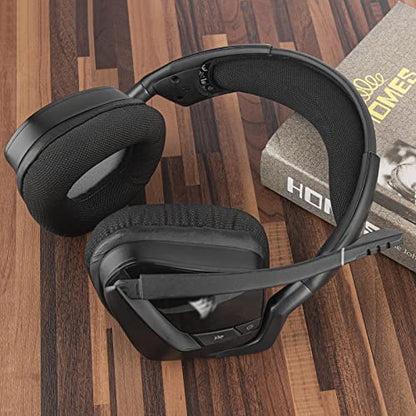 Geekria Mesh Fabric Headband Pad Compatible with Corsair Void RGBElite/ProRGB/Pro, Void Headphones Replacement Band, Repair Part (Black)