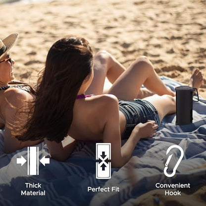 Heavy Duty Protective Carrying Case for Sonos Roam 2 | Black | Compatible with Sonos Roam, Roam 2 & Roam SL | Includes Bluetooth Button | Protect Your Wireless Speaker | Cover / Sleeve - color: Black