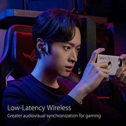 ASUS ROG Cetra True Wireless Gaming Earbuds, Low-Latency Bluetooth Earbuds, Active Noise Cancelation, 27-Hour Battery Life, IPX4 Water Resistance, Headphone with Wireless Charging,Black (Renewed)