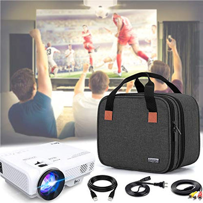 LUXJA Carrying Bag Compatible with DR.J Mini Projector, Black - color: Black