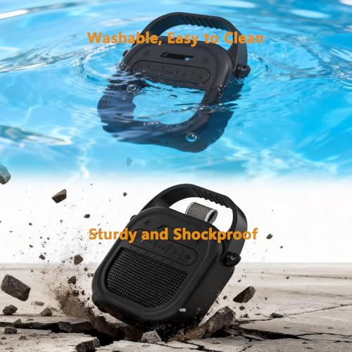 Silicone Cover Case for Bose SoundLink Micro 2 Bluetooth Speaker, Black - color: Black Case