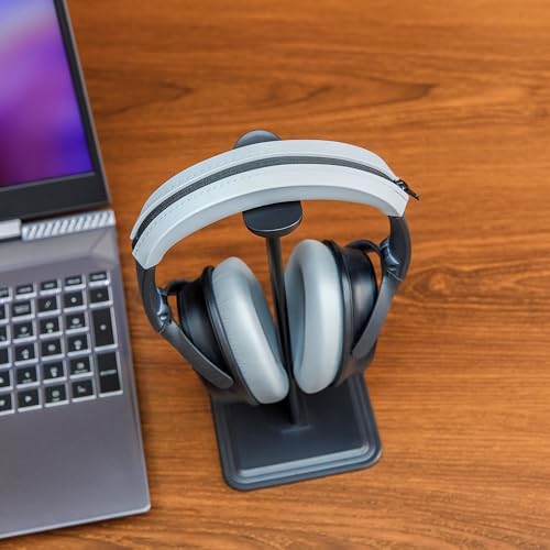 WC BandZ QC35 - Silicone Headband Cover for Bose QuietComfort 35, 35ii & 45 | Made by Wicked Cushions | Also fits QC 2023 & More, Enhanced Style & Sweat Protection | Silver - color: Silver