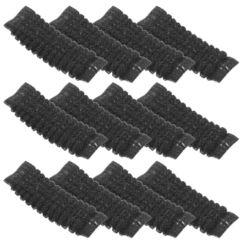 Ipetboom 200pcs Disposable Microphone Covers Windproof Non-woven Protective Sleeves with Elastic Band for Ktv Recording Studio News Interview Black Candy Pack