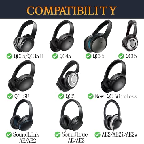 SoloWIT Earpads for Bose Headphones - Snow Leopard - color: Snow Leopard