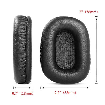 Replacement Ear Pads for VXI Blueparrott B450-XT B450XT Headset | (Earpads + Microphone Foam)Cushions with Soft Protein Leather and Memory Foam, Noise Isolation Foam - Black