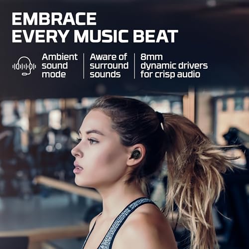 HyperX Cirro Buds Pro – True Wireless Earbuds, Active Noise Cancellation, ANC, Ambient Sound Mode, Low Latency, Bluetooth 5.2, IPX4, Fast Charge, PC, Nintendo Switch, Mobile - Black - color: Black