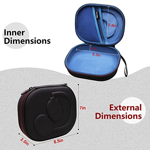 Case for JBL Tune 770NC/510BT/720BT/520BT/670NC/520C Headphones Blue | Hard Carrying Travel Case for JBL Live 770NC/670NC/680NC/780NC Headphones - color: Black+Blue
