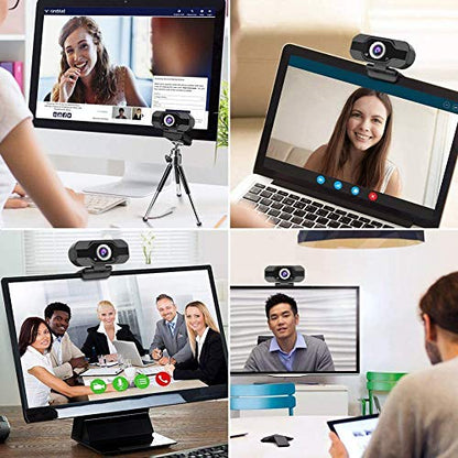 1080P Webcam with Microphone,Web Camera,Computer Camera,Computer Monitor with Camera and Microphone,USB Plug and Play,110-degree Wide Angle Streaming Camera for Laptop Desktop Video Calling Recording