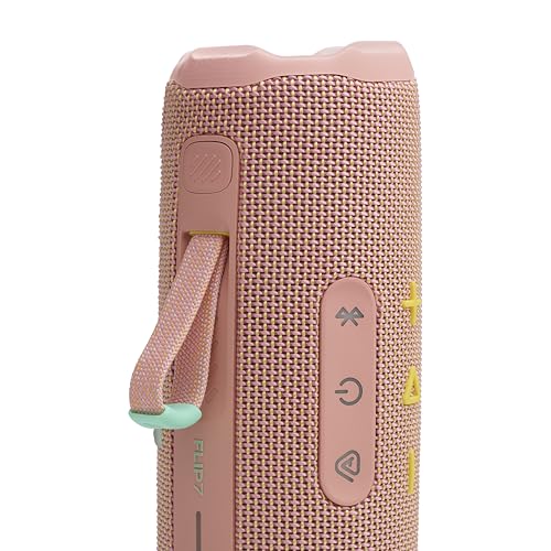 JBL Flip 7 Portable Bluetooth Speaker, Waterproof and Drop-Proof - Pink | Up To 16 Hours Playtime, IP68 Dustproof Build, Clip-On Loop, USB C Lossless Audio, Links With Other Speakers For Outdoor Use - color: Pink