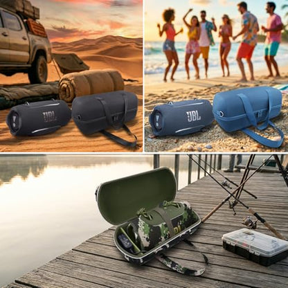 co2CREA for JBL Xtreme 5 Speaker Hard Travel Storage Case, Blue - color: Blue Case
