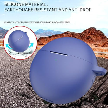 Durability Silicone Protective Cover for Wireless Earbuds Pouches AntiScratch Lightweight Case Easy - color: Red