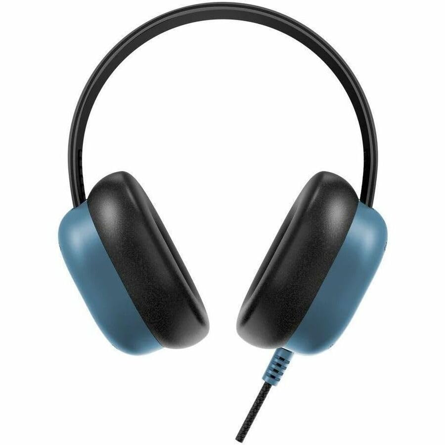 STM Hear-O 3.5mm Wired Stereo Headphones with Microphone, Durable Braided Cable, Inline Volume Control, Lightweight On-Ear Headset, Adjustable Headband for Computers, Tablets, Online Learning