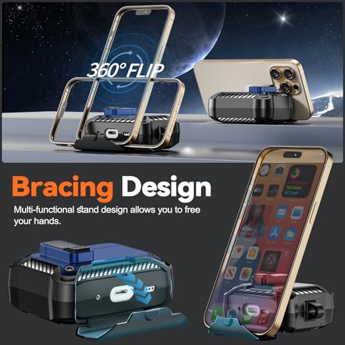 for AirPods Pro 1st/2nd Case with Lock & Phone Stand(Blue) | Automatic Snap Switch Lock,Carbon Fiber Texture Design Cover with Cleaner Kit - color: BB-Blue