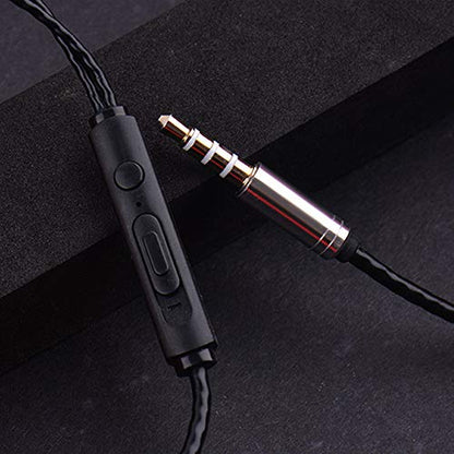 JacobsParts 2-Pack Earbuds in-Ear Sound Isolating Headphones Headset Ear Buds with Mic & Volume, Silver - color: Silver