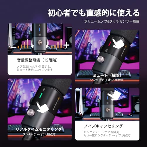 4-Pack Professional XLR/USB Condenser Microphones - style: 0-Pack