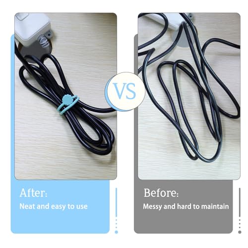 Rich&Ray Silicone Magnetic Twist Ties, Reusable Magnetic Ties - color: Black