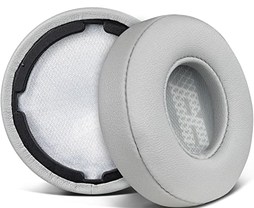 SOULWIT Replacement Ear Pads for JBL Live 400BT/Live 400 BT On-Ear Wireless Headphones, Earpads Cushions with Softer Protein Leather, Noise Isolation Foam - Grey - color: Grey