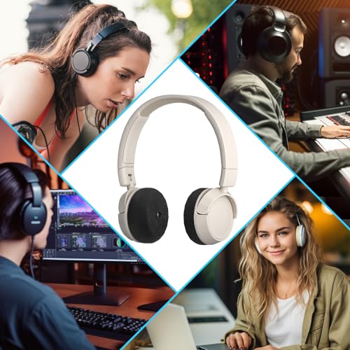 PChero Headphone Ear Pads Covers, 2 Pairs, Fit 2.36"-2.95" | Stretchable Knit Fabric, Sweat Cover, Washable Sanitary Earcup Protectors, For On-Ear Headset