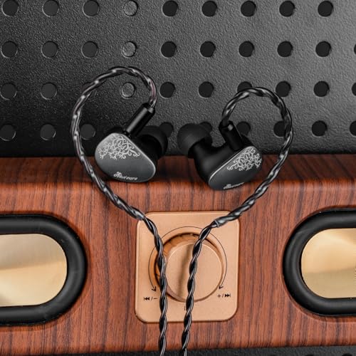 Kiwi Ears Cadenza II in Ear Monitor, 10mm Titanium Dynamic Driver IEM Earphone + Kiwi Ears SONICAP Waterproof IEM Hard Case